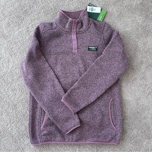 L.L.Bean Fleece Pullover Women’s Size S in Iris Mauve